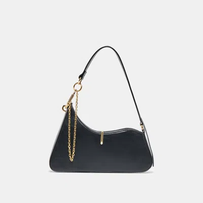 Dolce Vita Prya Shoulder Bag Black Leather In Black