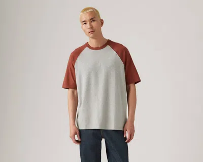 Levi's Half Sleeve Raglan T-shirt In Brown