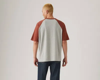 Levi's Half Sleeve Raglan T-shirt In Brown