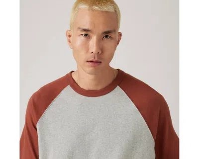 Levi's Half Sleeve Raglan T-shirt In Brown