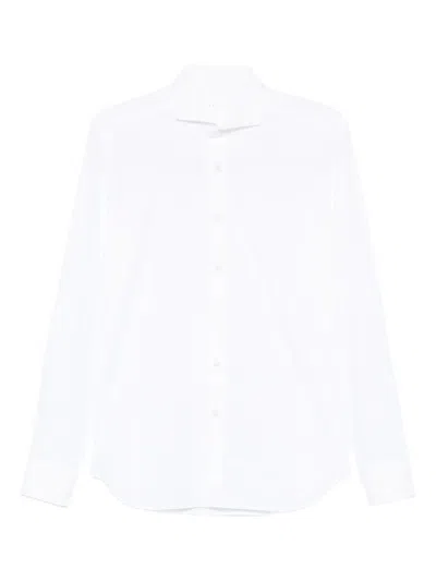 Xacus Long-sleeve Button-fastening Shirt In White