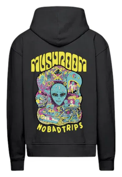 Mushroom Men's Sweatshirt  In Black