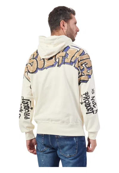 Disclaimer Men's Sweatshirt  With Hood In White