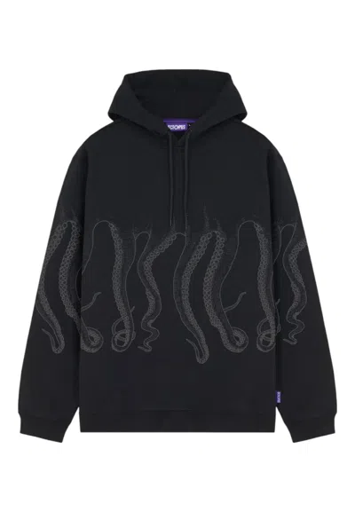 Octopus Men's Sweatshirt  Outline In Black