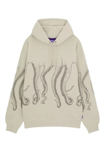 Octopus Men's Sweatshirt  Outline In Neutral