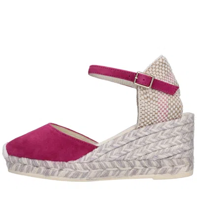 Espadrilles With Heel Fuchsia In Pink