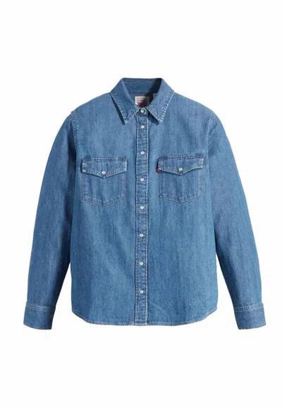 Levi's Iconic Lightweight Western Shirt In Blue