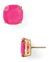 Kate Spade Small Square Stud Earrings In Pink