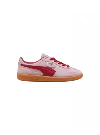 Puma Palermo Sneakers In Rose Mauve-dark Crimson
