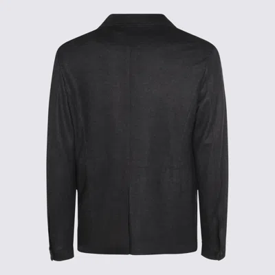 Canali Wool Blazer In Black