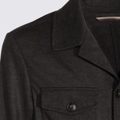 Canali Wool Blazer In Black