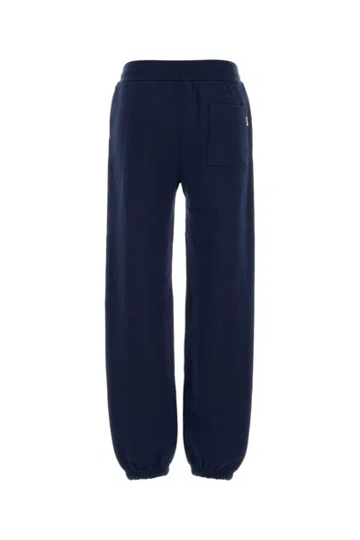 Jil Sander Cotton Joggers With Elastic Waistband And Cuffs In Blue
