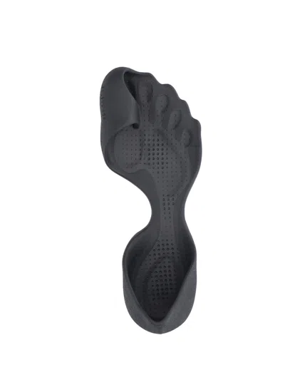 Balenciaga Anatomical Zero Rubber Slippers In Black