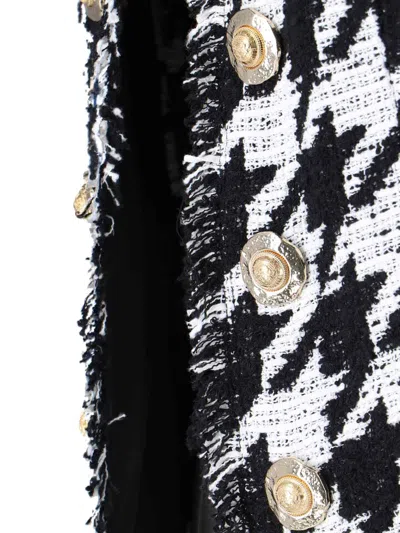 Balmain Blackwhite All-over Check Blazer