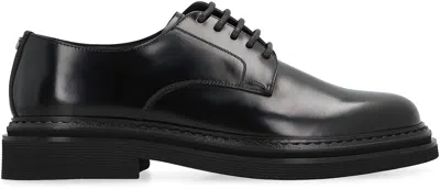 Dolce & Gabbana Dolce&gabbana Brushed Calfskin Oxfords Shoes In Black