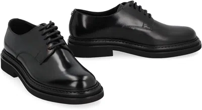Dolce & Gabbana Dolce&gabbana Brushed Calfskin Oxfords Shoes In Black