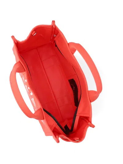 Marc Jacobs Small Orange Canvas Tote With Adjustable Strap In Orange