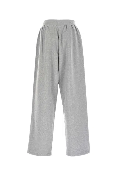Balenciaga Wide Grey Uniform Merch Trousers Men In Gray