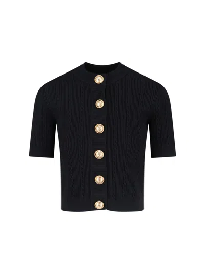 Balmain 4-pocket Cardigan In Black