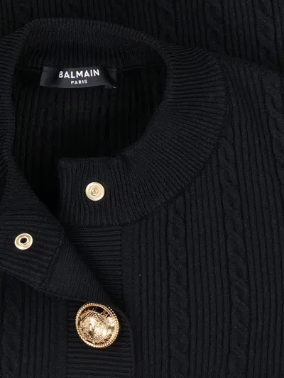 Balmain 4-pocket Cardigan In Black