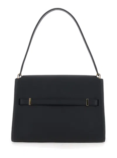 Tory Burch Chloé Sand Canvas Carry Shoulder Bag In Black