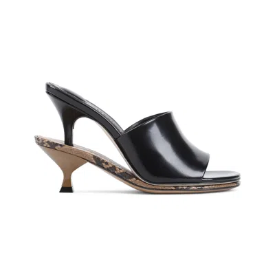 Jacquemus Les Doubles Mules Heeled Mules In Black