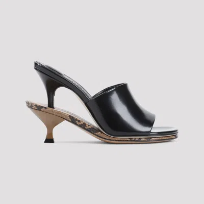Jacquemus Les Doubles Mules Heeled Mules In Black