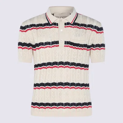 Valentino Polo Shirt Vlogo Signature In Multi