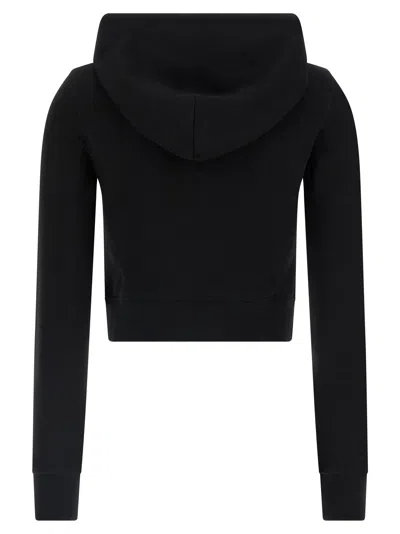 Diesel F-slimmy Cotton Blend Sweatshirt In Black