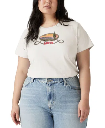 Levi's Perfect Logo T-shirt (plus Size) In White