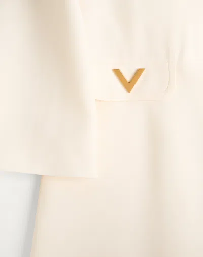 Valentino Vlogo Midi Dress In White