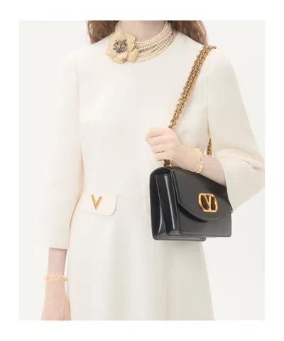 Valentino Vlogo Midi Dress In White