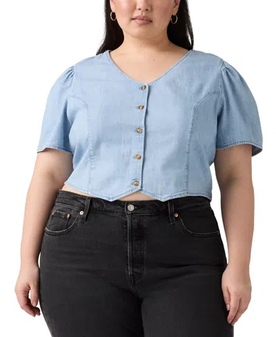 Levi's Moxie Blouse (plus Size) In Blue