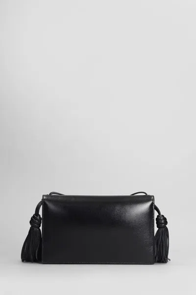 Jil Sander Tassel Crossbody Bag In Black