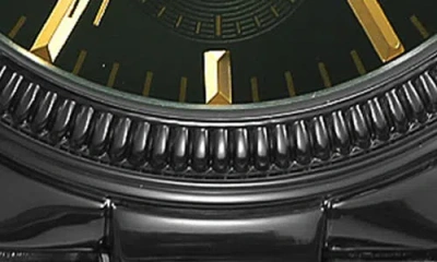 Geoffrey Beene Gen Diamond Bracelet Watch, 41mm In Black