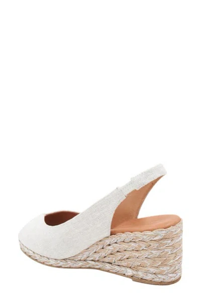 Andre Assous André Assous Audrey Slingback Peep Toe Espadrille Wedge Sandal In Multi