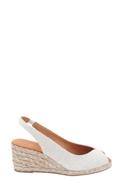 Andre Assous André Assous Audrey Slingback Peep Toe Espadrille Wedge Sandal In Multi