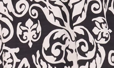 Halogen ® V-neck Short Sleeve Tiered Dress In Black