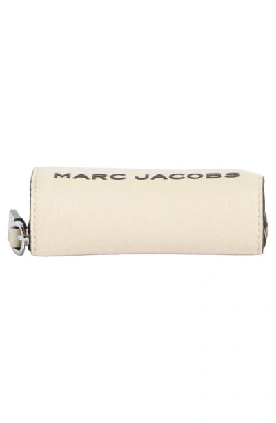 Marc Jacobs Mini Leather Compact Wallet In White