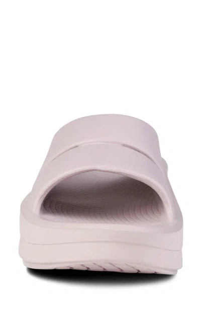 Oofos Oomega Ooahh Slide Sandal In Pink