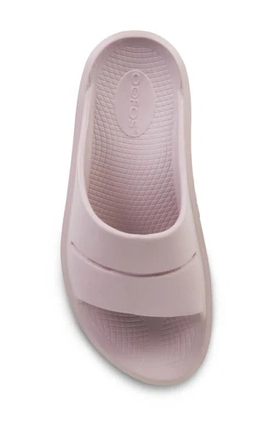 Oofos Oomega Ooahh Slide Sandal In Pink