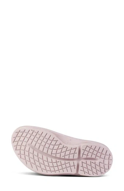 Oofos Oomega Ooahh Slide Sandal In Pink