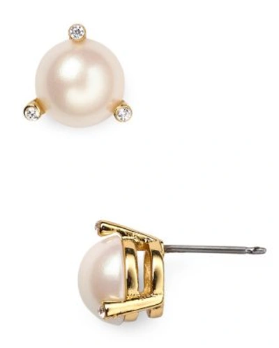 Shop Kate Spade Rise And Shine Stud Earrings In White