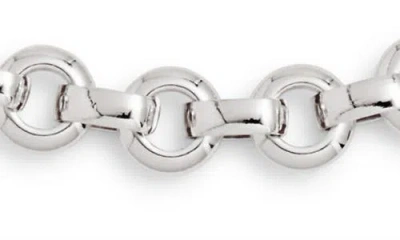 Open Edit Flat Cable Chain Necklace In White