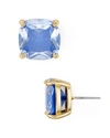 Kate Spade Small Square Enamel Stud Earrings In Royal Blue