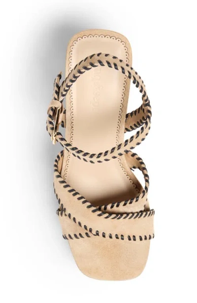 Cinq À Sept Platform Wedge Sandal In Brown