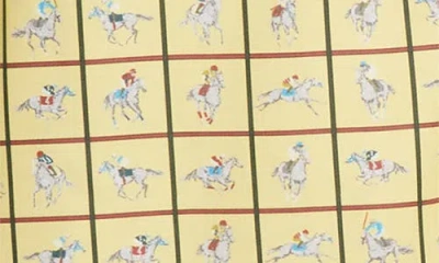 Beams Mil Open Collar Derby Tattersall In Yellow