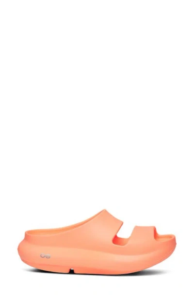 Oofos Ooyea Slide Sandal In Orange