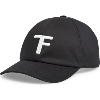 Tom Ford Baseball Hat With Logo In Black