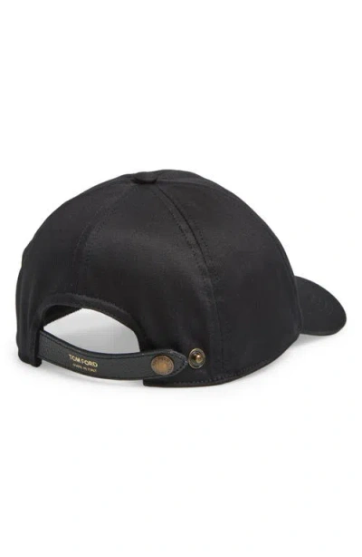 Tom Ford Baseball Hat With Logo In Black